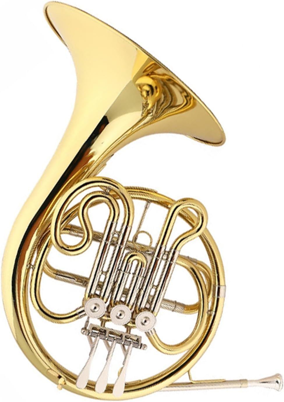 Professional French Horn B flat white copper brass instrument