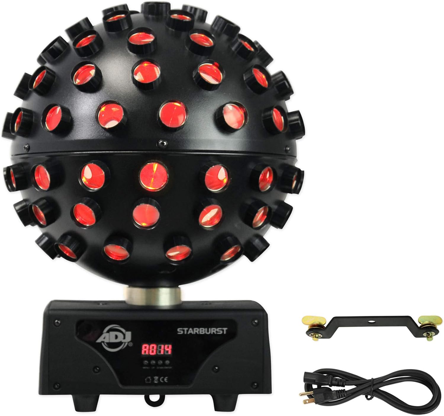 American DJ ADJ Starburst LED Sphere Shooting Beam Lighting Effect+Fog Machine