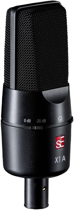 sE Electronics X1 A Large-Diaphragm Condenser Microphone Bundle w/Pig Hog PHM10 8mm Mic Cable Polishing Cloth