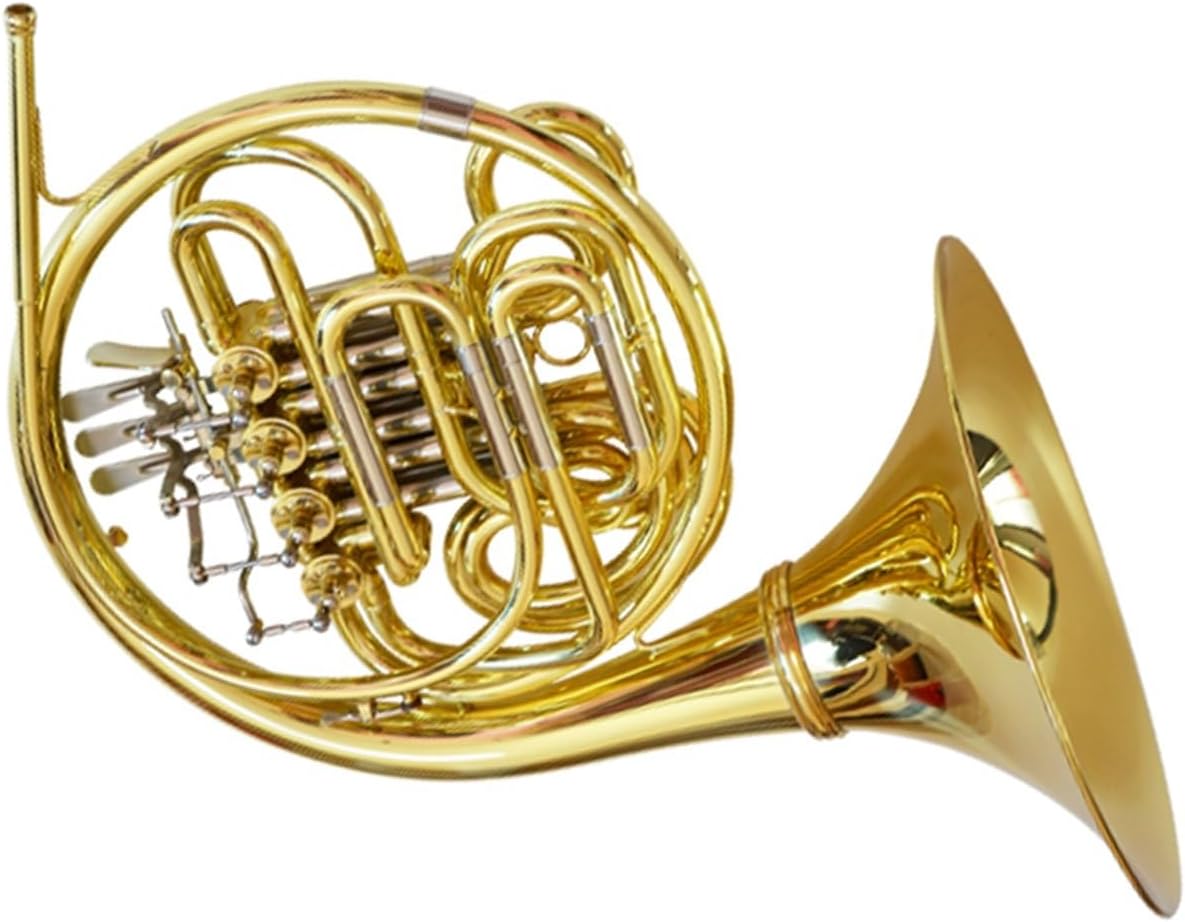 Brass French Horn Double French Horn B Flat F Key White Copper Vario For Beginners And Professional Performance