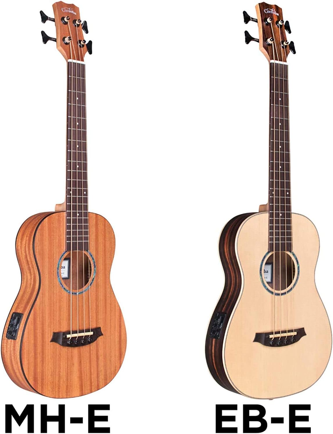 Cordoba Mini II Bass MH-E, Mahogany, Small Body, Acoustic-Electric Bass Guitar