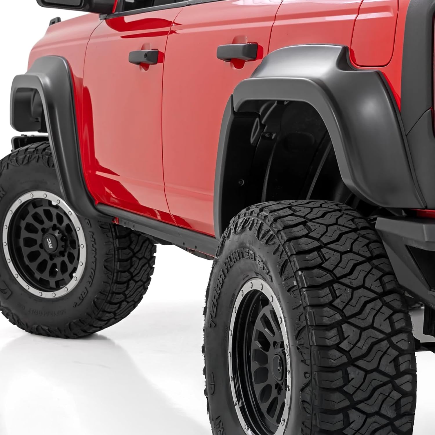 Rough Country Fender Flares for Ford Bronco 4WD (2021-2025) - Aggressive Styling, 3.5