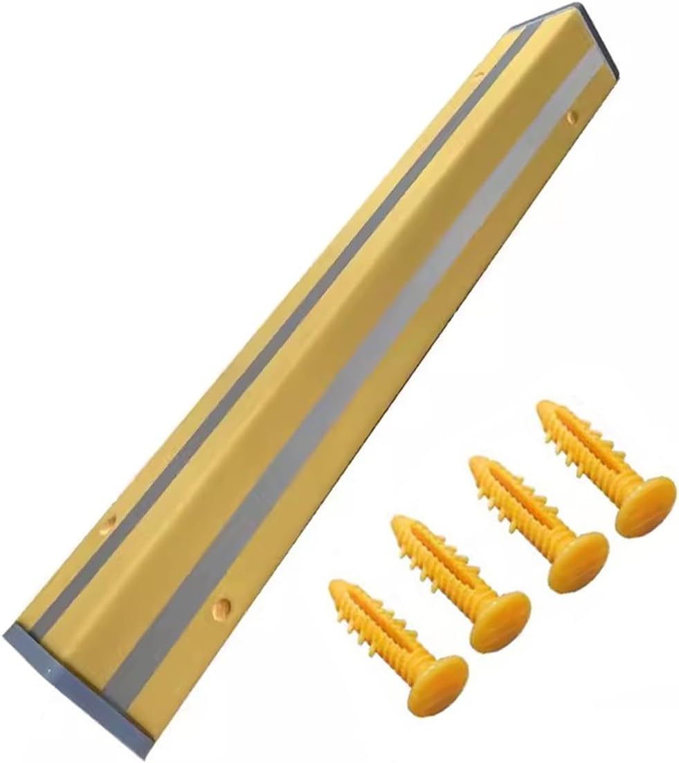 TEMKIN Garage Wall Guards for Car Front Bumper Garage Wall Protector Wall Corner Guards, PU Corner Shield Protection Bar Car Door Bumpers for Garage Pole Padding with Safety Strips, Garage Wall Paddin