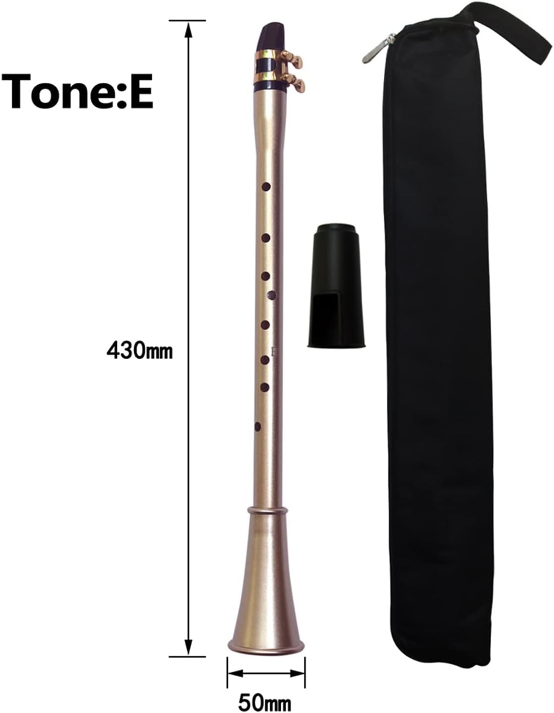 Pocket Saxophone Mini Portable ABS Sax Key of C/D/Bb/E/F/EB with Carrying Bag Woodwind Instrument for Beginners Professional Saxophone (Color : E)