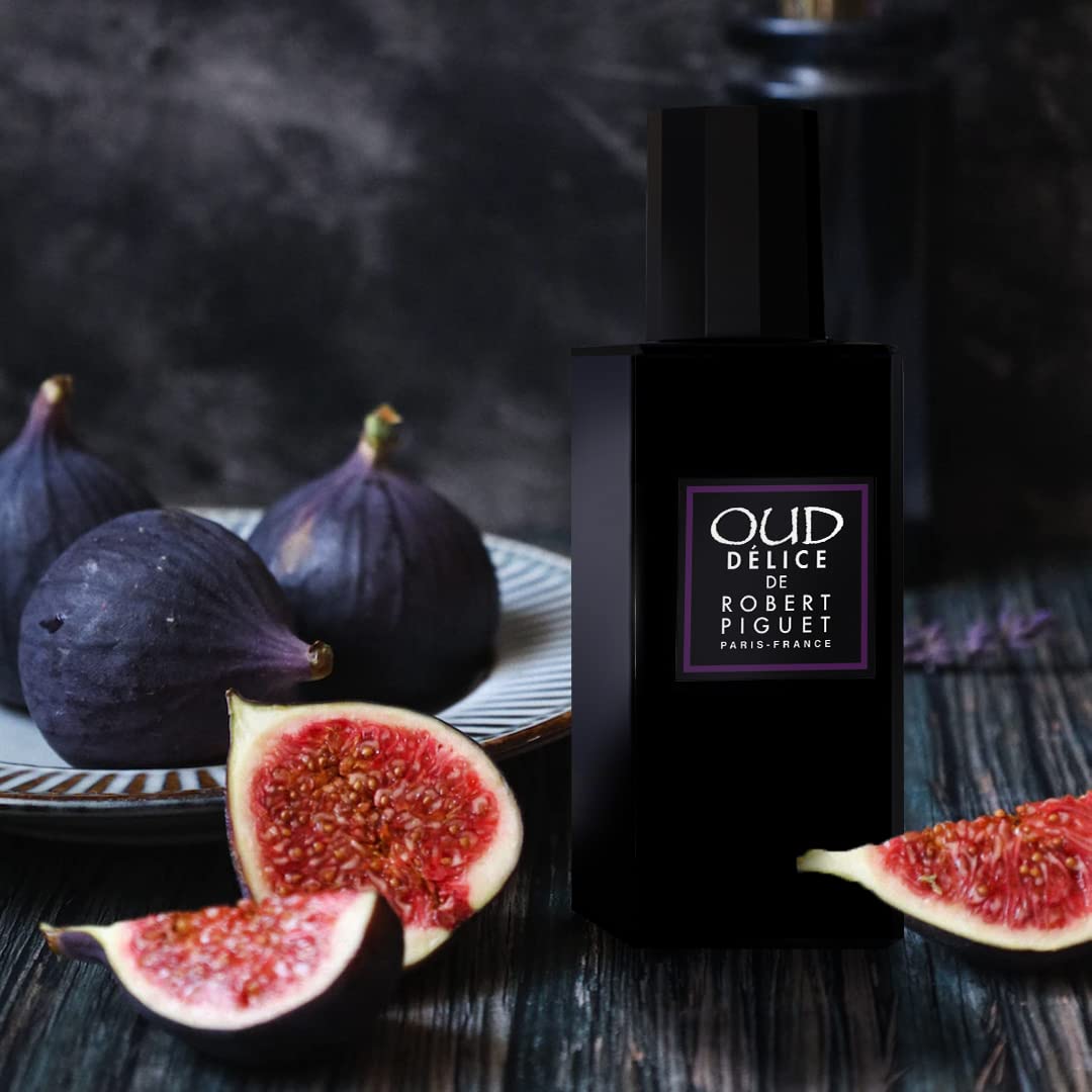 Robert Piguet Oud Delice Eau de Parfum Spray - Unisex Oriental Gourmand Perfume with Notes of Fig, Oud & Amber - Made in France, 3.4 Fl Oz