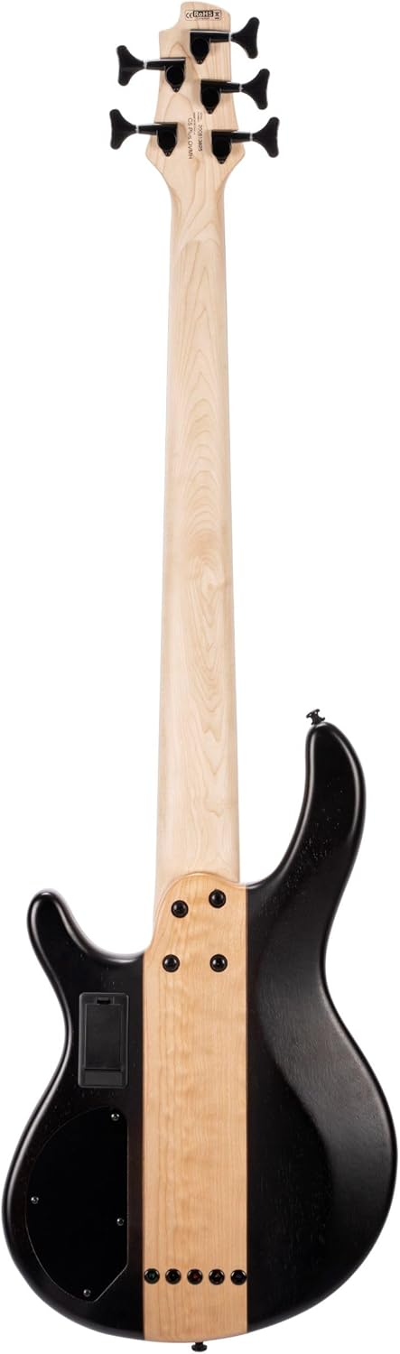 Cort C5PLUSOVMHABB Artisan Series C5 Plus OVMH 5 String Bass Guitar, Antique Brown Burst