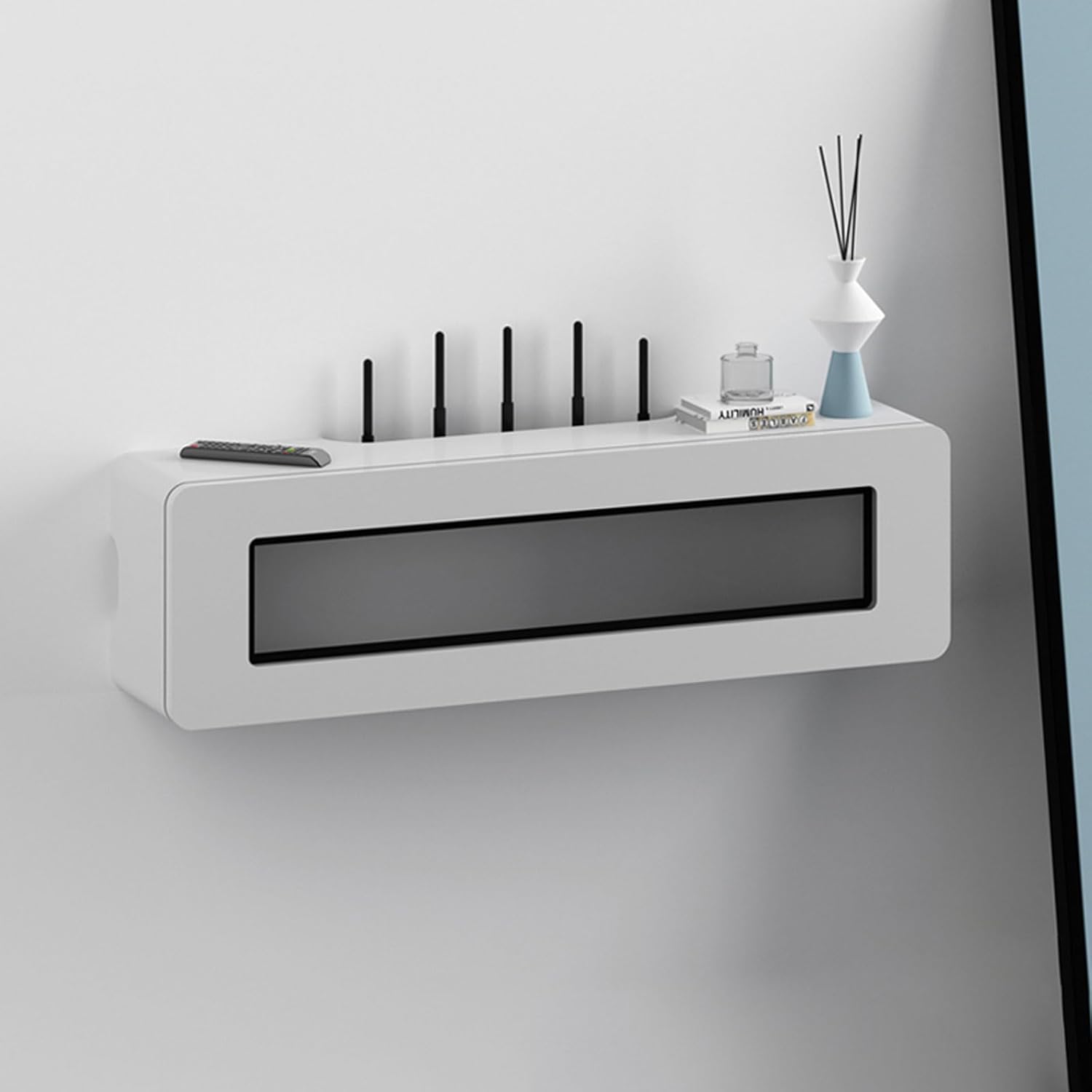 WIFI Router Set top box CD DVD Players TOY Storage Cabinet Wall Mounted TV Cabinet Wall Shelf Floating TV Shelf Media TV Console TV Stands TV Unit TV Bracket Gaming Shelf Wall Mount Corner Shelves