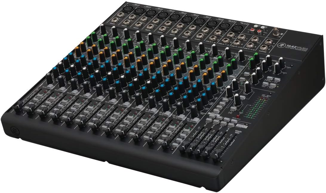 Mackie VLZ4 Series, 16-channel, Compact Mixer with Ultra-wide 60dB gain range and 10 Onyx Mic Preamps (164VLZ4)