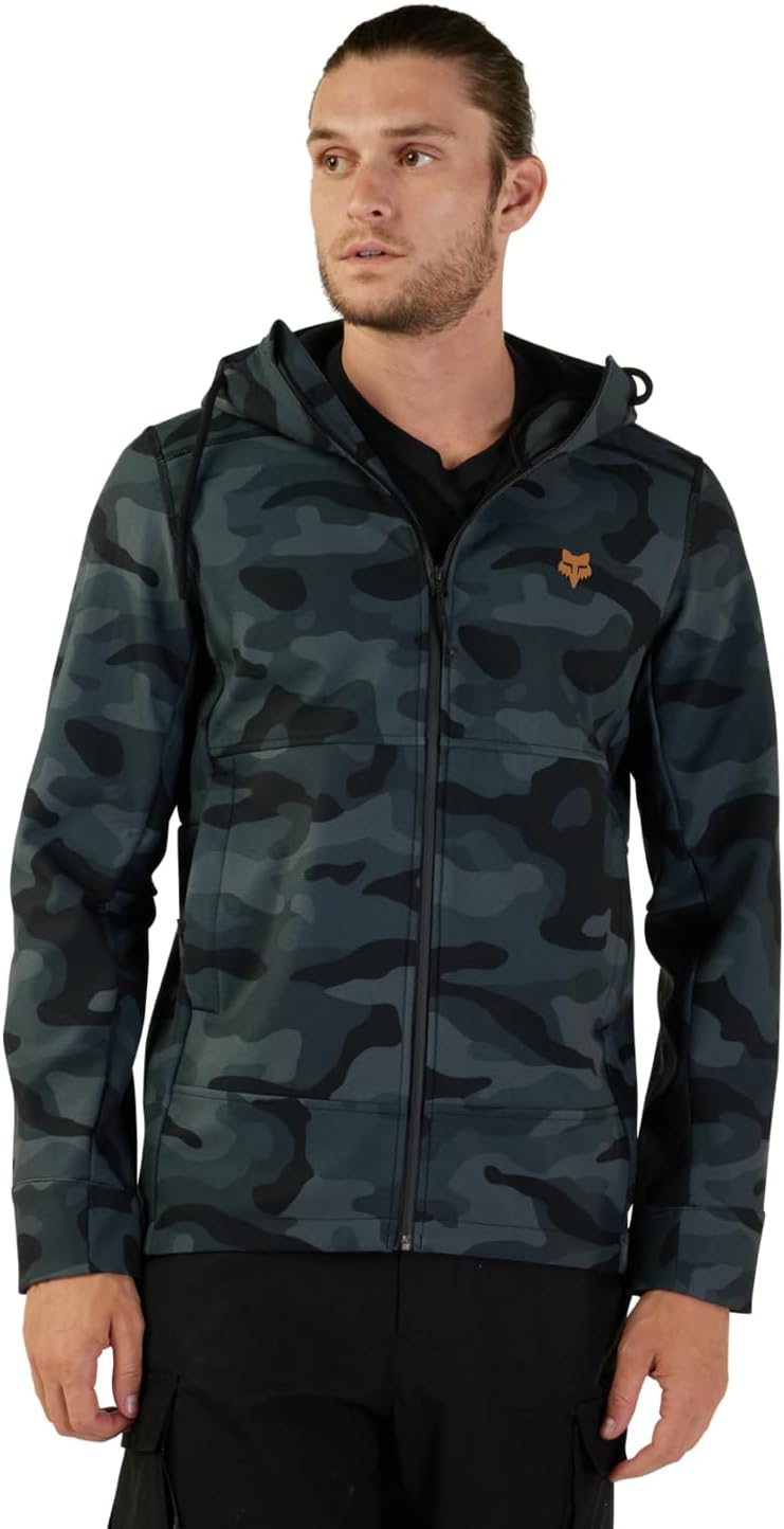 Fox Racing PIT JACKET CAMO, BLACK CAMO, X-Large