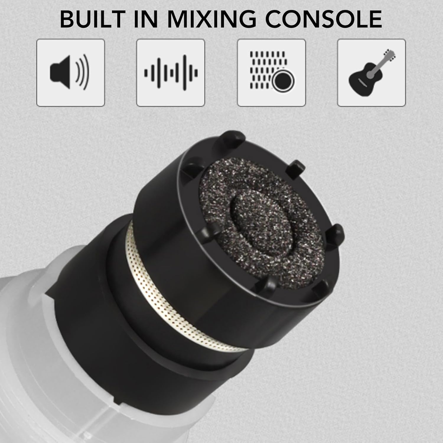 Yunir 2PCS Microphone, Bluetooth Dual Handheld Dynamic Mic System with Rechargeable Receiver, for Karaoke Speech Church Party Mixer