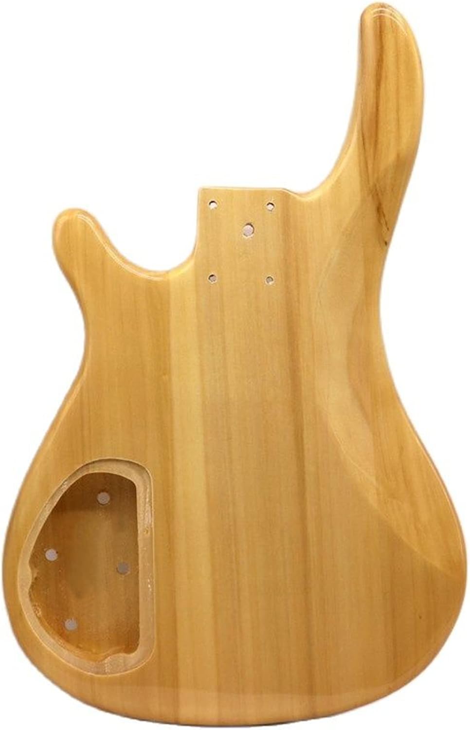 Poplar Wood Electric Bass Guitar Body Natural Color Guitar Barrel High Gloss Finish Wood Body Guitar Parts Guitar DIY Accessory