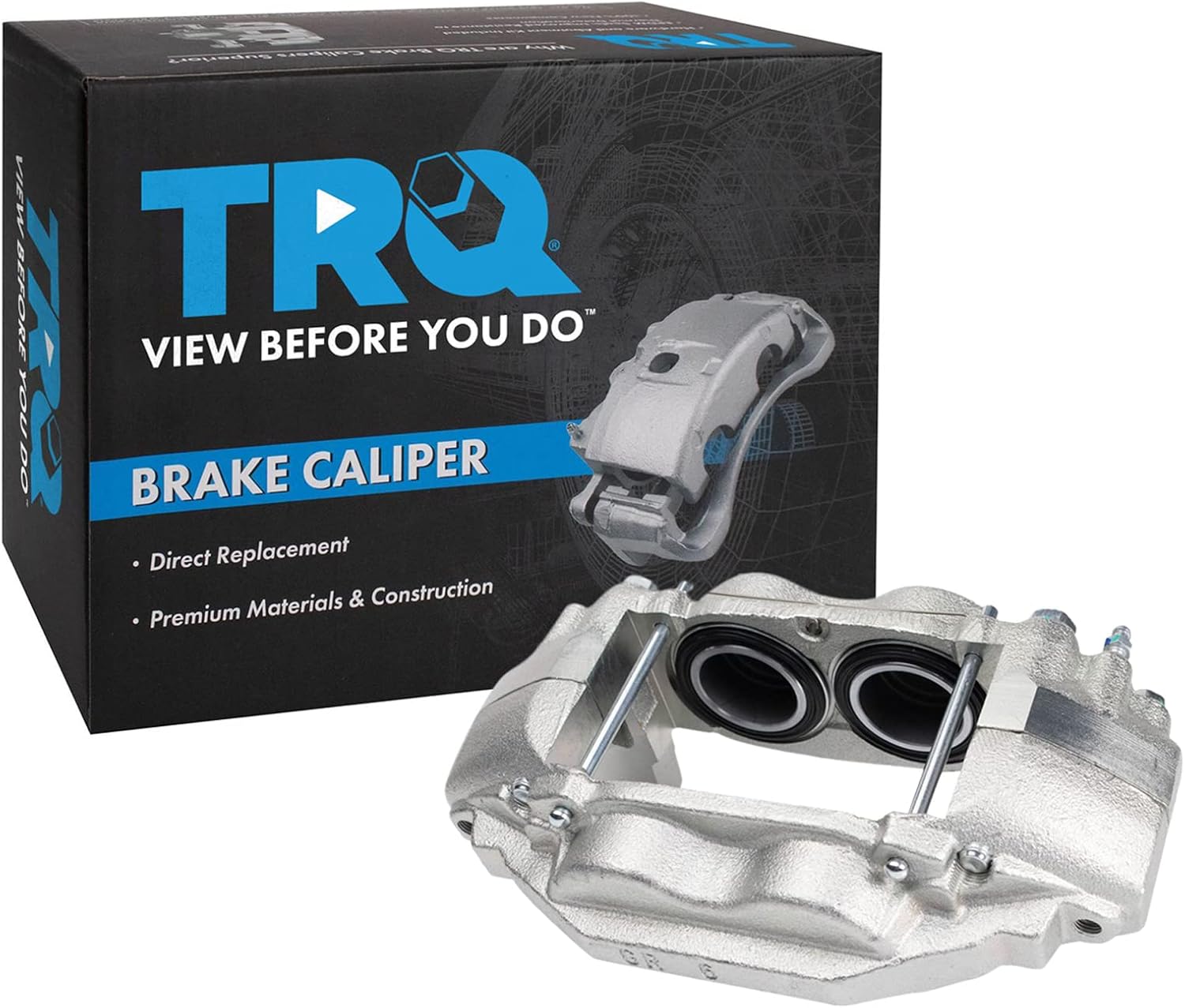 TRQ Front Right Brake Caliper w/Bracket Passenger Side Compatible with 2016-2022 Toyota Sequoia 2016-2021 Tundra