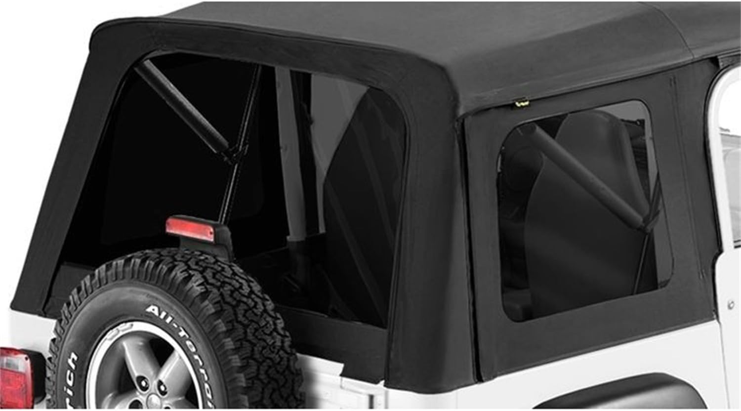 Bestop Window Set - Jeep '76-86 CJ7 / '87-95 Wrangler YJ (Supertop, Black Denim)