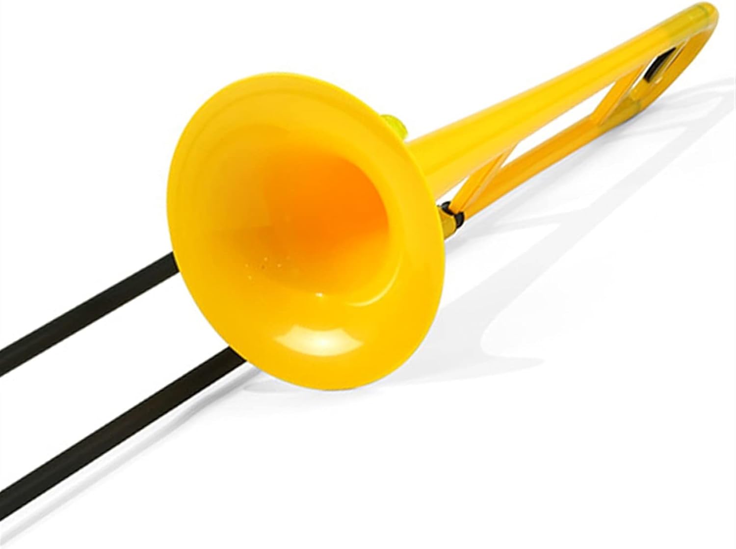 KESHUO Standard Trombone The B Flat Tenor Trombone Plastic Brass Instrument is Suitable for Beginners to Test and Play (Color : Yellow)