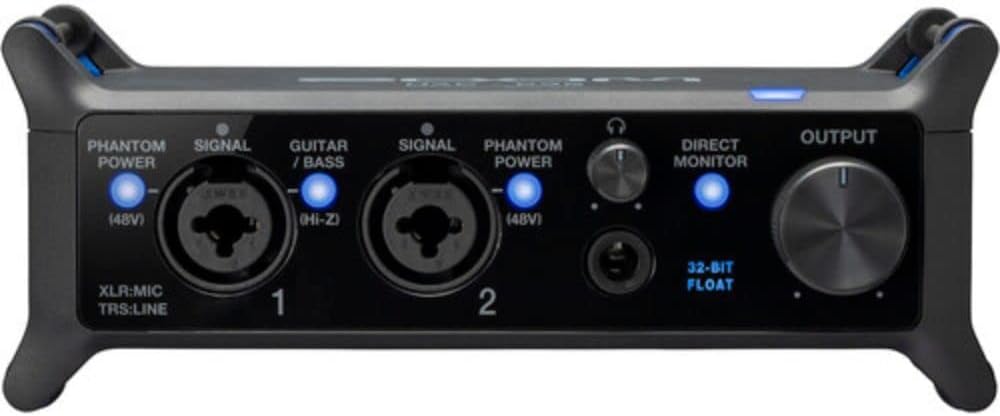 Zoom UAC-232 Portable 2x2 USB-C Audio Interface Bundle with Polsen HPC-A30-MK2 Monitor Headphones and XLR-XLR Cable