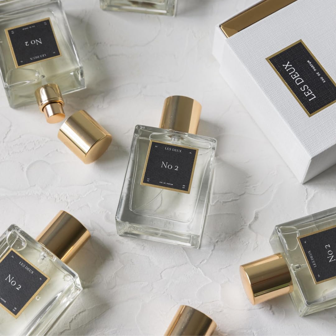 Les Deux No. 2 Peau d’Or Perfume - Unisex: Notes of Amber, Saffron, Sandalwood & Cedar (100 ML). Award winning fragrance for Men and Women, Luxury Fragrance, Long Lasting, Non-Toxic, Vegan