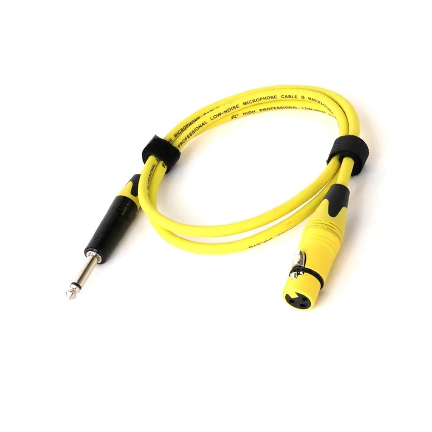 Guitar Audio Cable 1PC Mic Cord Jack 6.35/6.5 Mono Male to Female 1/4'' TS to XLR Microphone Cable for Speaker Guitar Amplifier(Yellow,15m)