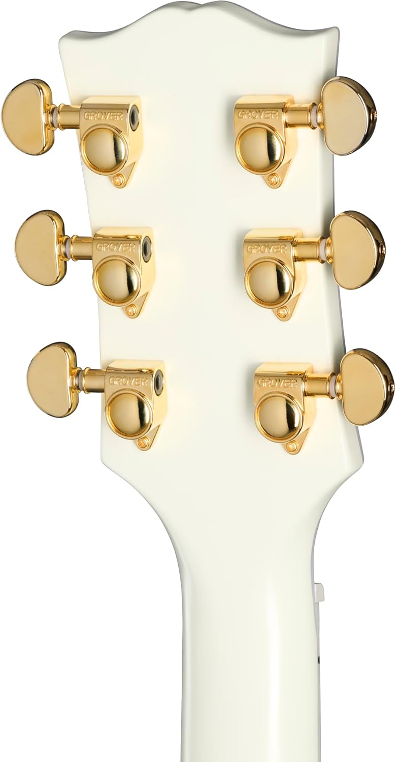 Epiphone Inspired by Gibson Custom 1963 Les Paul SG Maestro, Classic White with Hard Case