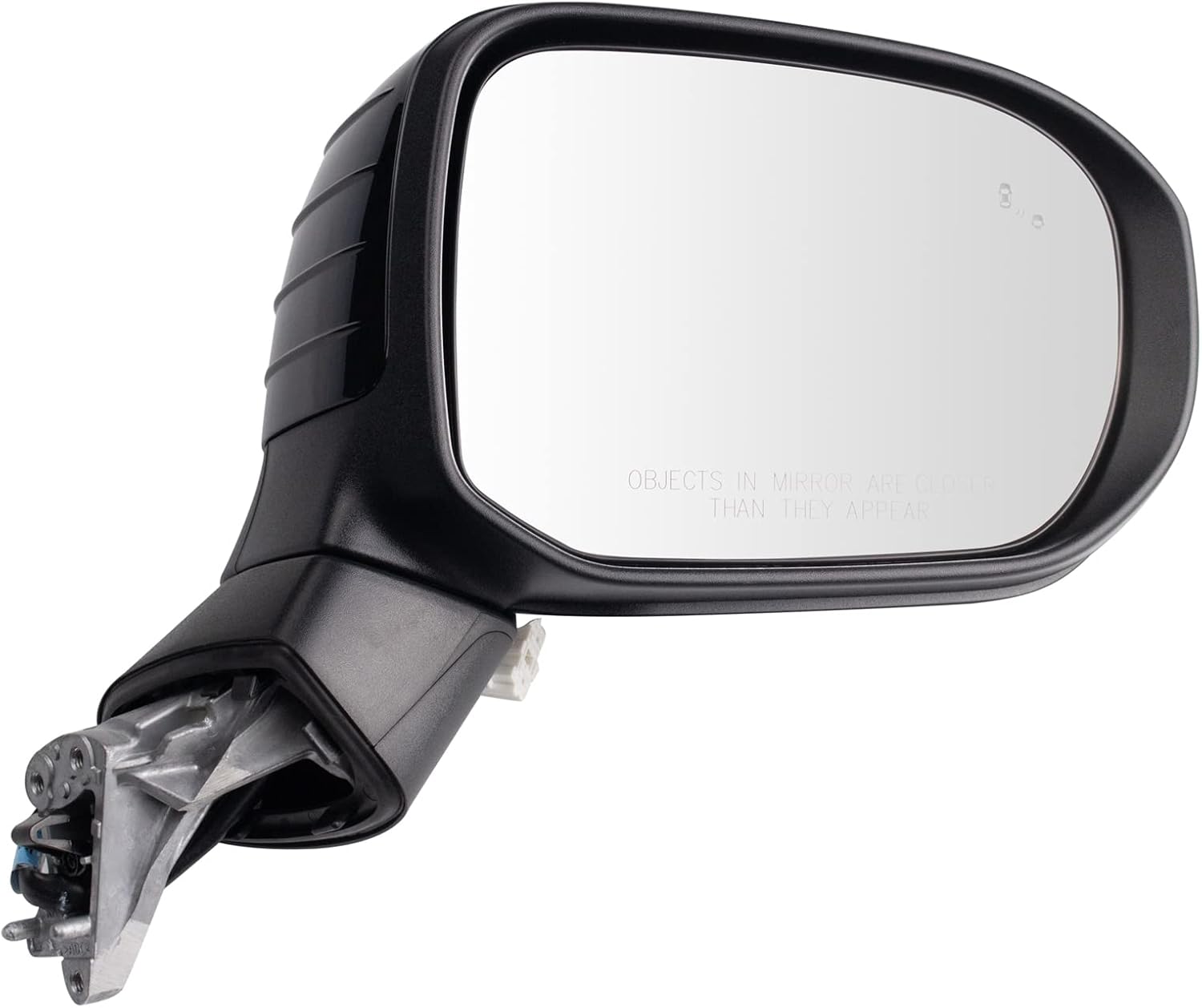 TRQ Passenger Side Mirror Assembly Power Heated Blind Spot Turn Signal Paint to Match Black Smooth Compatible with 2020-2022 Kia Telluride S 2020-2022 Telluride LX