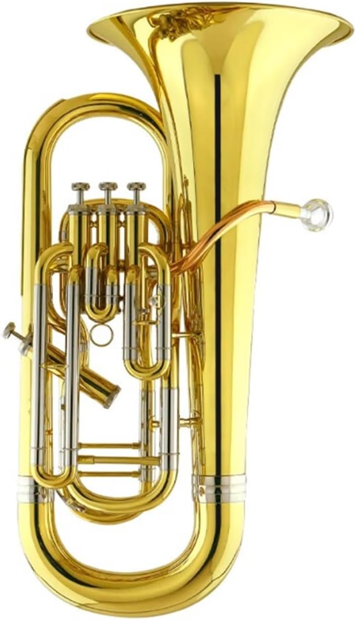 Bb Key Upright Euphonium Phosphor Bronze Mouthpiece Cupronickel Tone Tube Euphonium All-brass Instrument