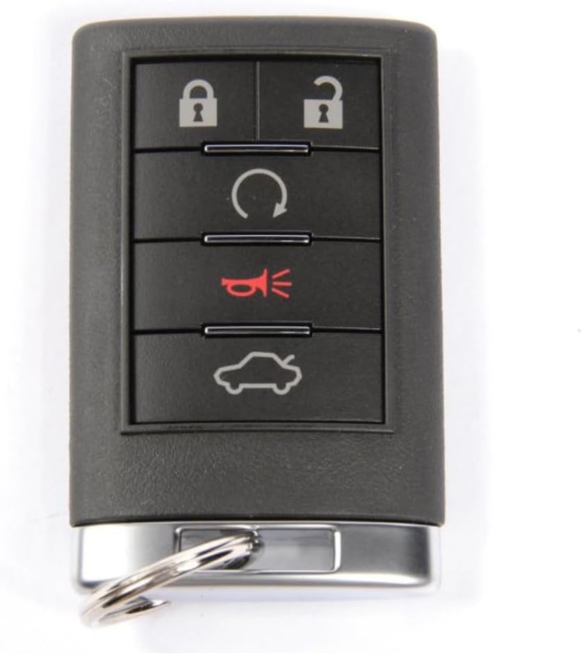 KarParts360 for Cadillac CTS 2012 2013 Keyless Entry Remote Key Fob | Black | 5 Buttons