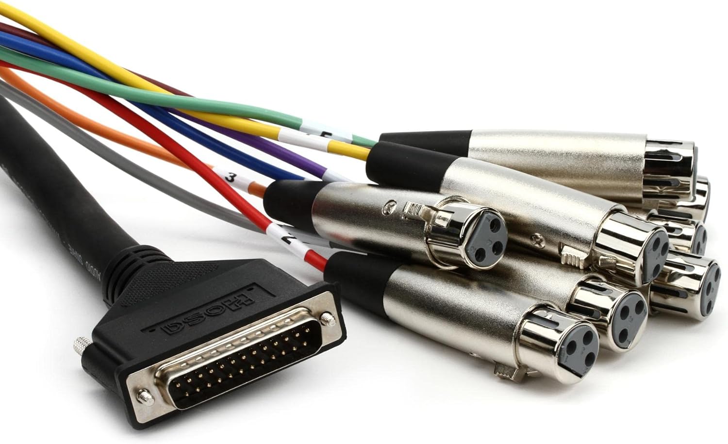 Hosa DTF-805 XLR3F to DB25 Balanced Snake, 16.4 Feet