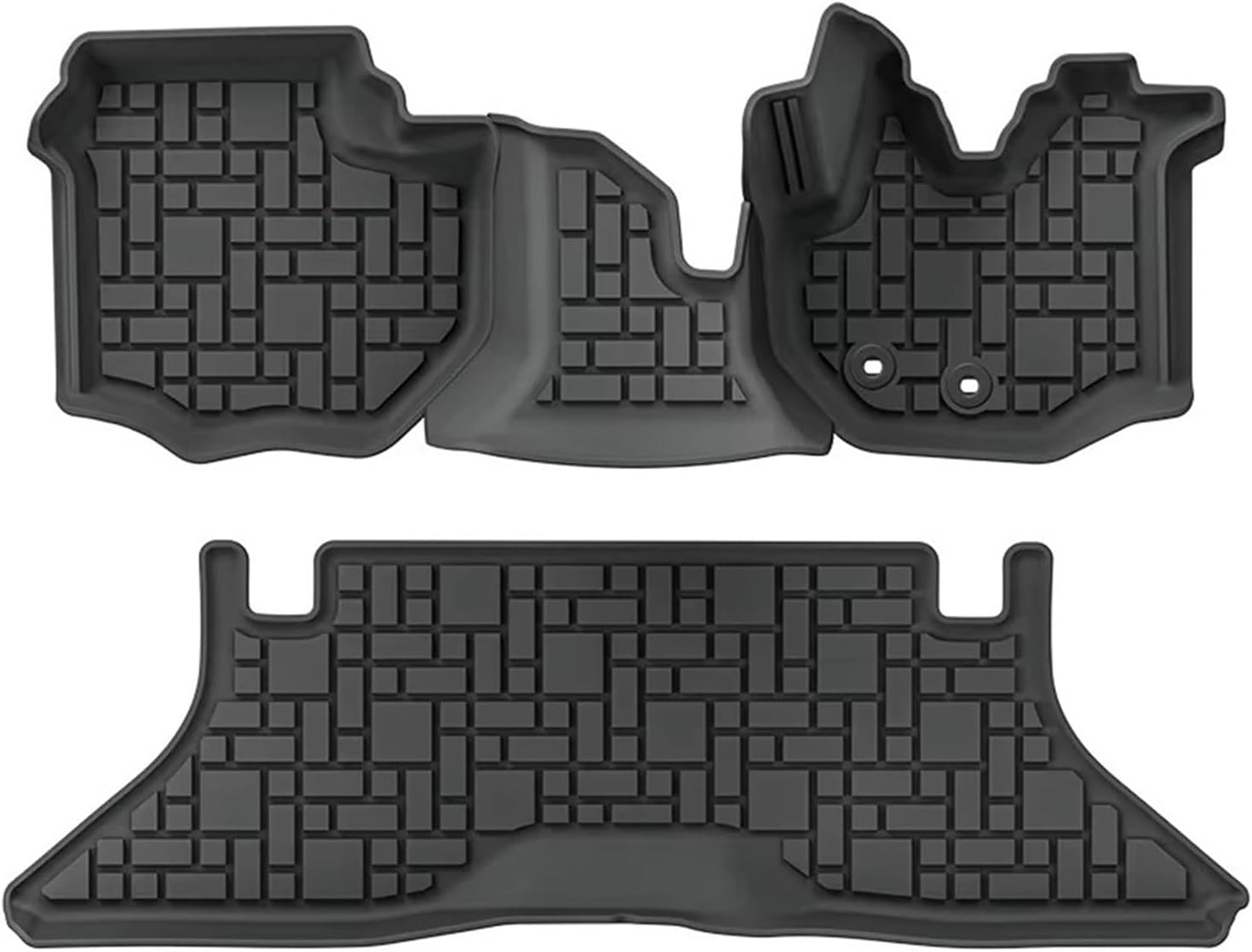 Car Floor Mat Compatible for Toyota Hiace 200 300 Series 2004-2025 RHD Fuels TPE 3D Accessories(Type1)