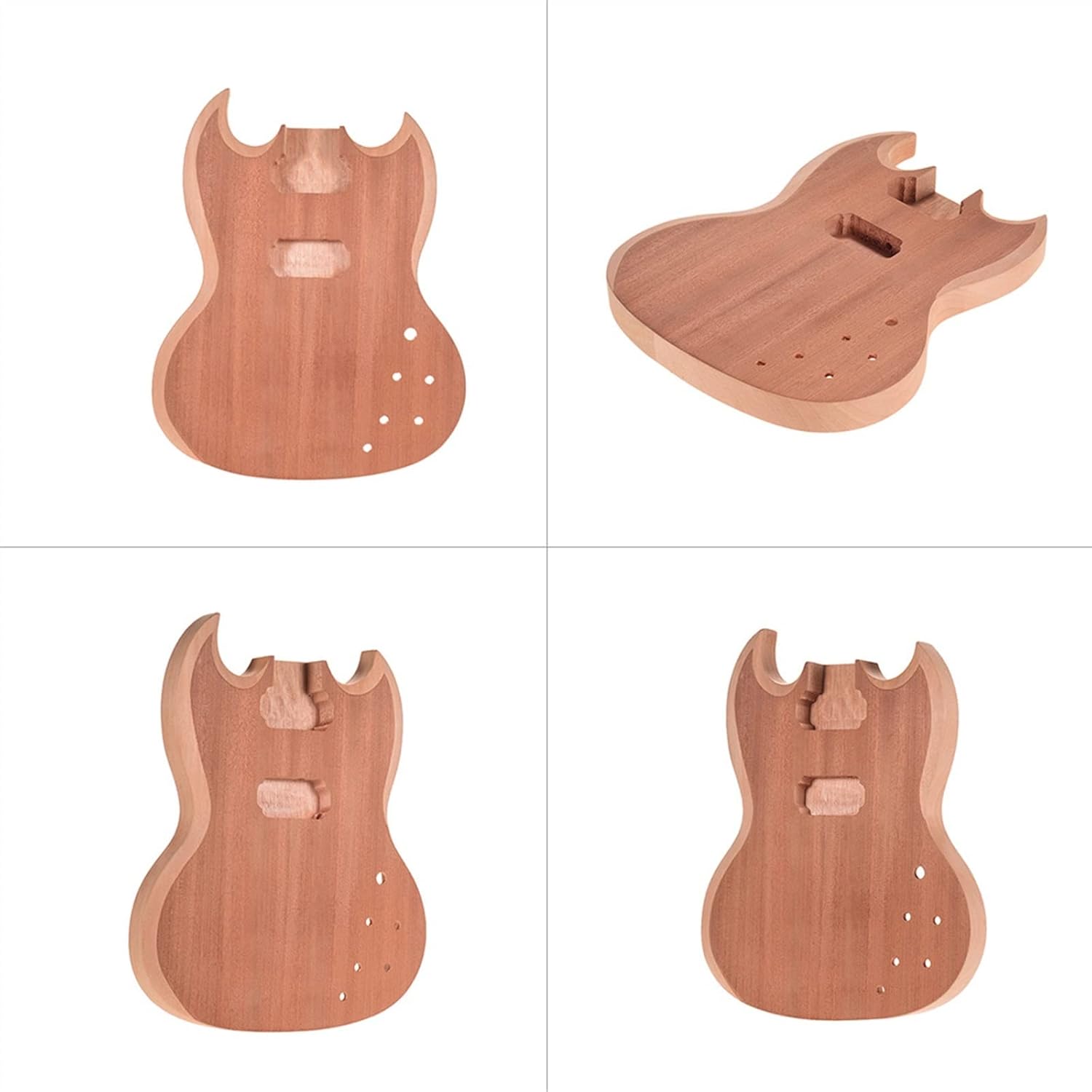 Unfinished Guitar Body Blank Electric Guitar Acoustic Barrel for Bass Guitar DIY Guitar Accessories DIY Guitar Kit