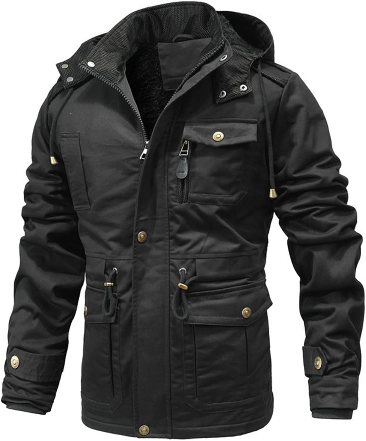 Men's Hoodies Full Zip Up Casual Hooded Jackets Long Sleeve Sport Outdoor Multiple Pockets Hoodie Trendy Clothes