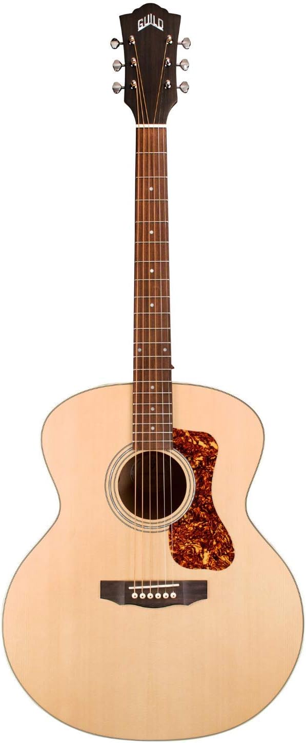 Guild Guitars F-240E Acoustic-Electric Jumbo Guitar, Natural, Westerly Collection