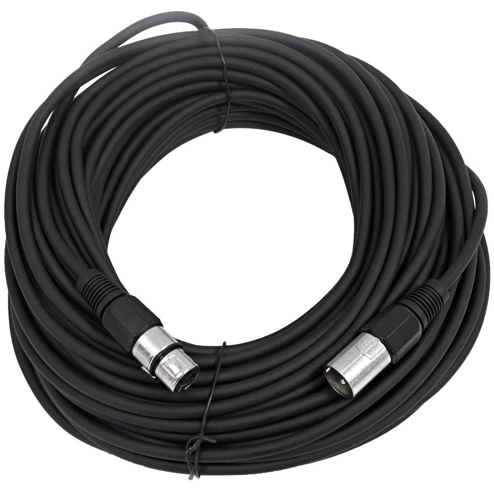 Seismic Audio - SAXLX-100PYROGB2BK - 8 Pack of 100 Foot XLR Microphone Cables 6 Color Coded & 2 Black Cords - 100' XLR Mic Patch Cable Cords