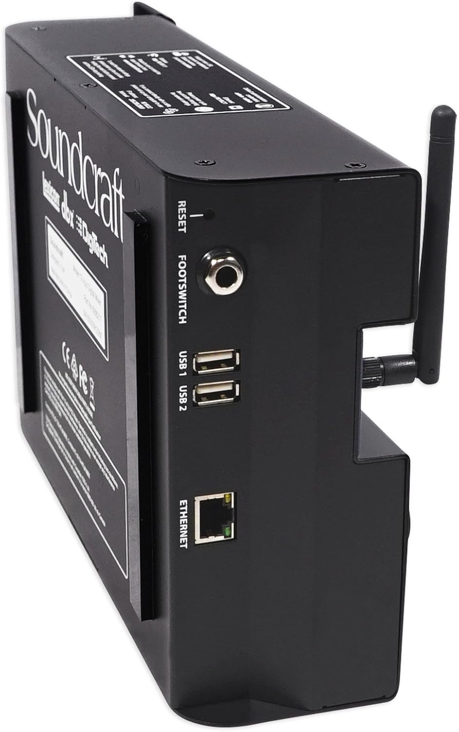 Soundcraft Ui12 12 Input Digital Mixer w/WifiwithApp ControlwithRecording Ui 12 Bundle with Rockville RCM01 Pro Studio Recording Condenser MicrophonewithMetal Shock Mount