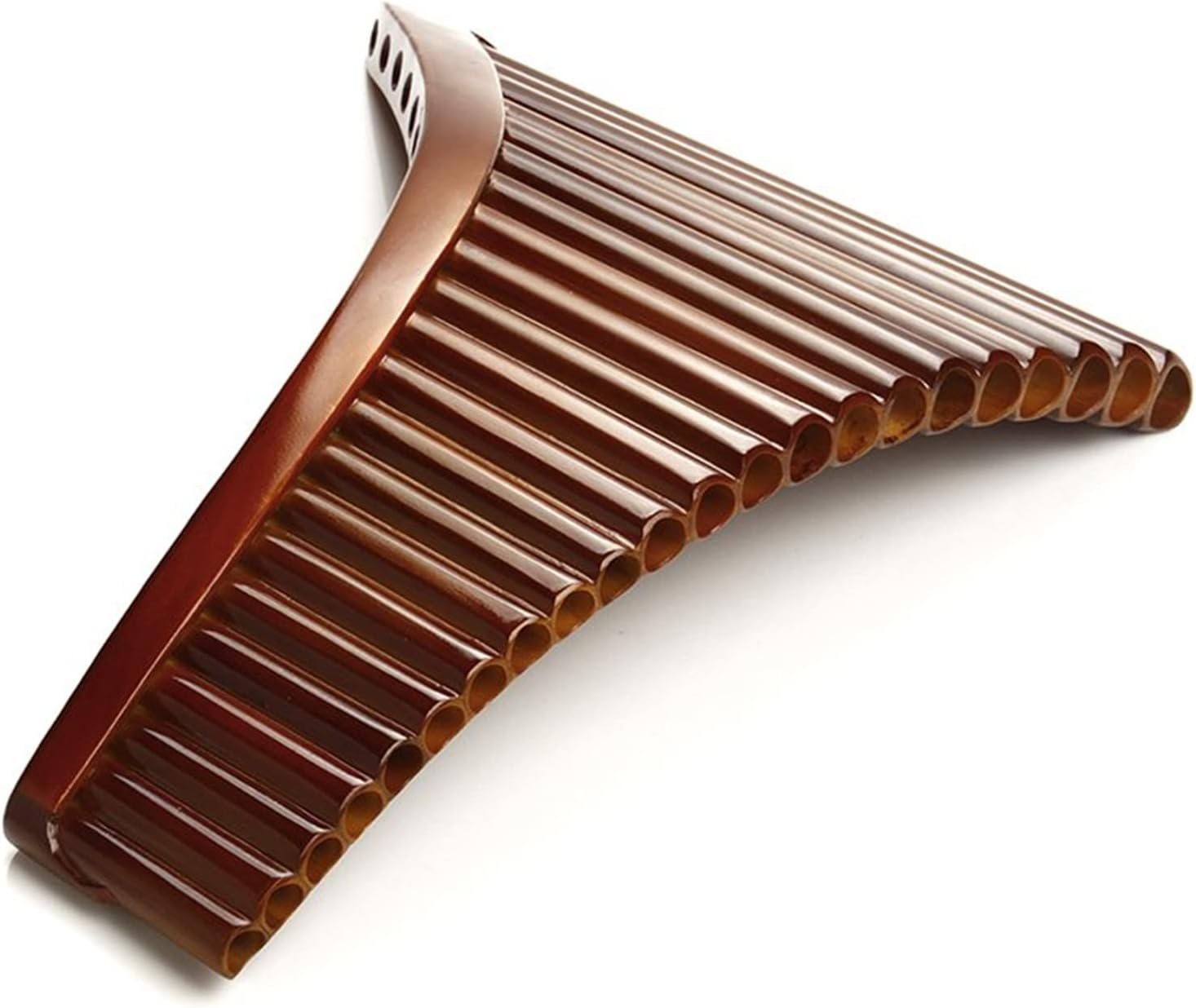 22 Pipes Pan Flute G Key Pan Pipes Woodwind Instrument Bamboo Pan Flute (Color : Left)