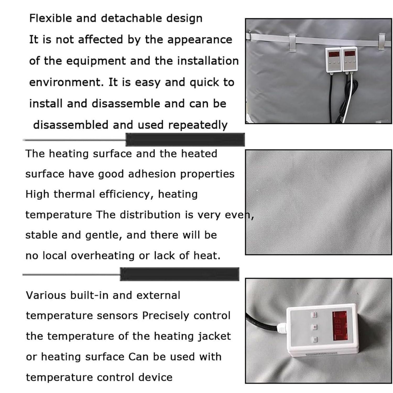 IBC Barrel Heater, 440 X 110cm Heating Blanket, Oil Drum Electric Heating Machine, with 0~150℃ Temperature Controller