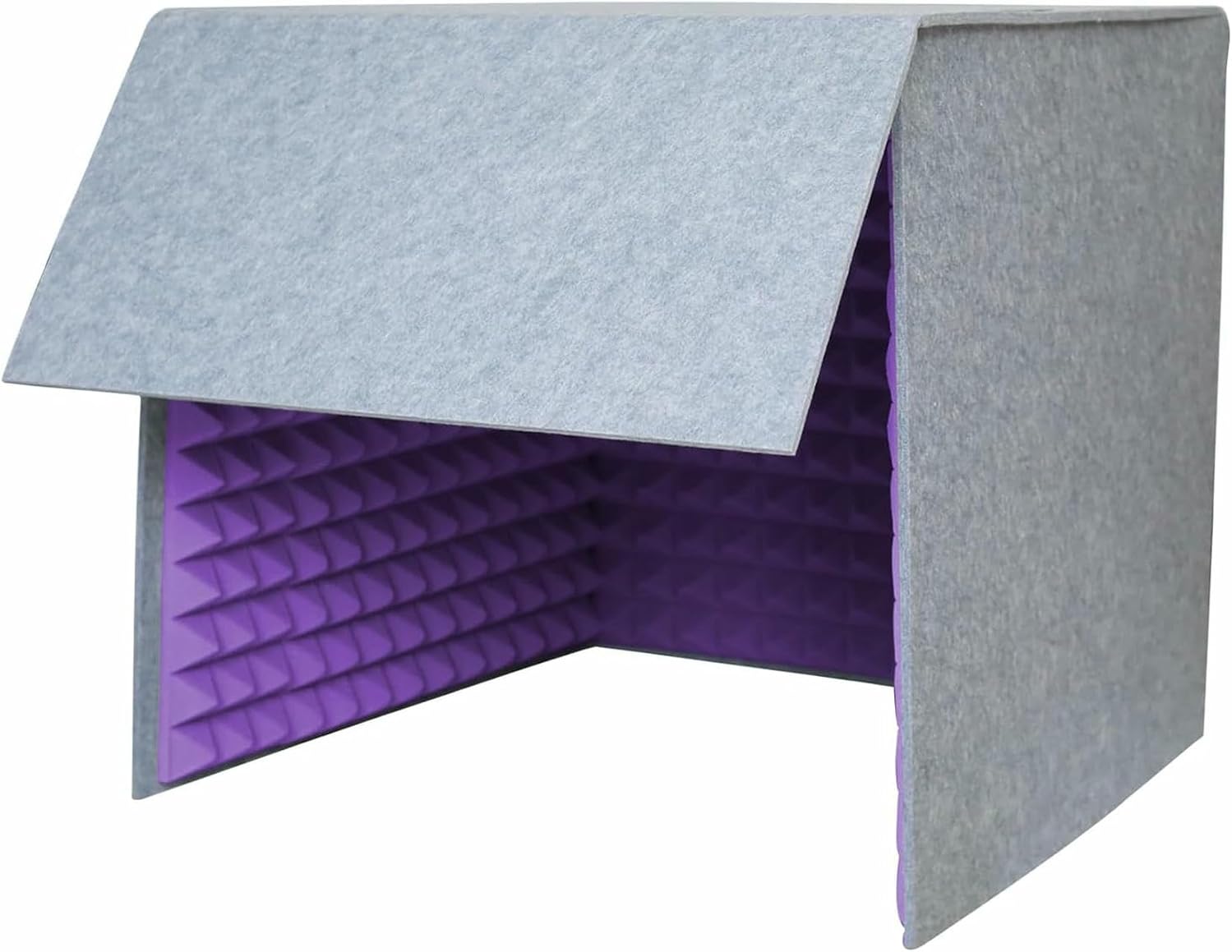 Square Compact Desktop Sound Isolation Booth, 31.5in Portable Tabletop Soundproof Pod, Acoustic Noise Reduction Recording Shield