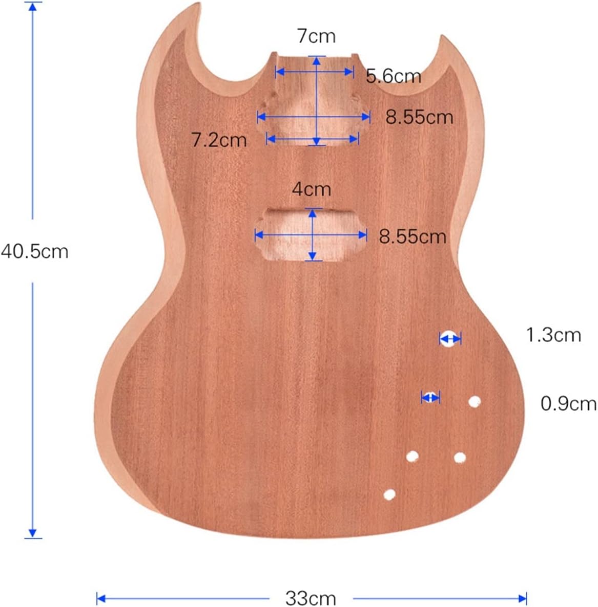 Unfinished Guitar Body Blank Electric Guitar Acoustic Barrel for Bass Guitar DIY Guitar Accessories DIY Guitar Kit
