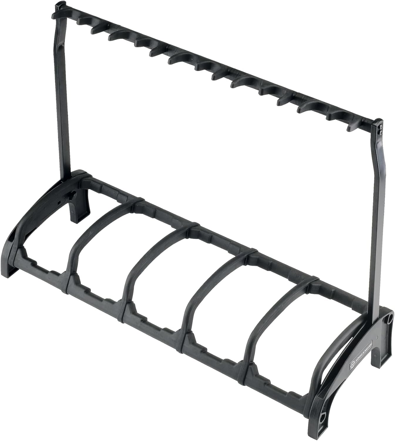 K&M Konig & Meyer 17515.016.55 Guardian 5 Guitar Stand | Holds Five Electric, Acoustic or Bass Guitars Rack-Style | Protective Supports | Space Saver | Adult/Youth Musicians | Black