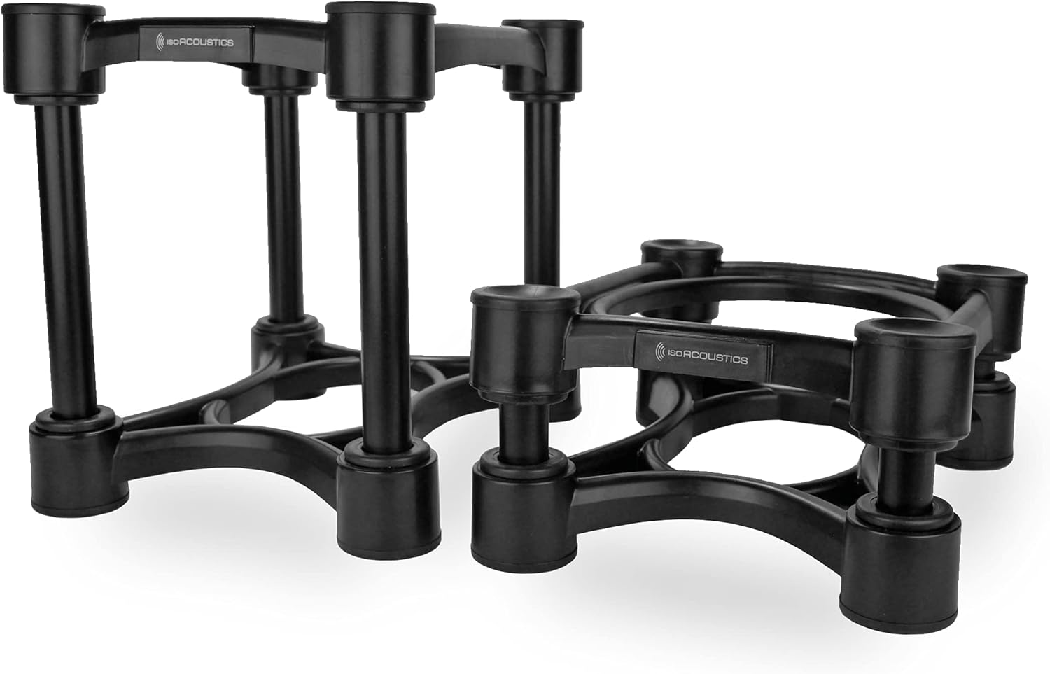 IsoAcoustics Iso-Stand Series Speaker Isolation Stands with Height & Tilt Adjustment: Iso-200 (7.8” x 10”) Pair