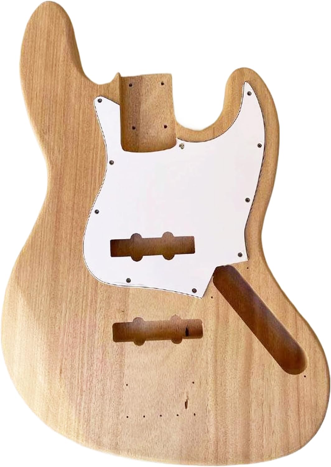 DIY JB Bass Style Beginner Kits Bass Guitar Kit 4 String Right Handed with Maple Neck Rosewood Fretboard Chrome Hardware Build Your Own Bass Guitar.