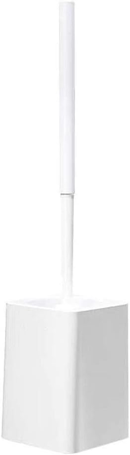 Toilet Brushes Toilet Brush and Holder White Toilet Brushes and Holders Wall Mounted Plastic Toilet Brush Set Bathroom WC Toilet Brush Long Handle Loo Brush Toilet Brush Holder TOI