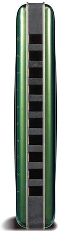 Harmonica C-20 Diatonic Harmonica 10 Holes Blues Harp Key of C Olive Green Professional Musical Instruments C20 (Color : Key of B)