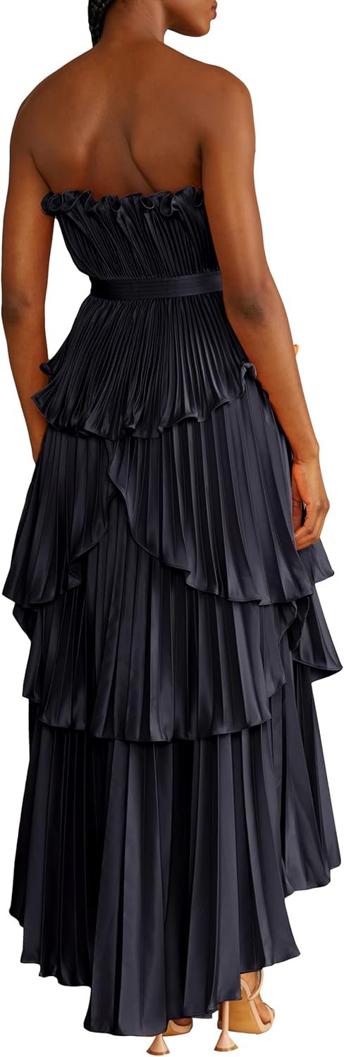 Amur Womens Janey Tiered Shell Midi Dress