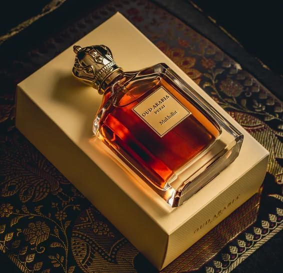 Oud Arabian Mukhallat Edp Men Women Long Lasting Fragrance Perfume Agarwood (Oud), Musk, Mukhallat Taif Rose Patchouli Amber French Labdamum,Manadarian Orange, Combodi Scent 100-ML 3.38 Floz Spray.
