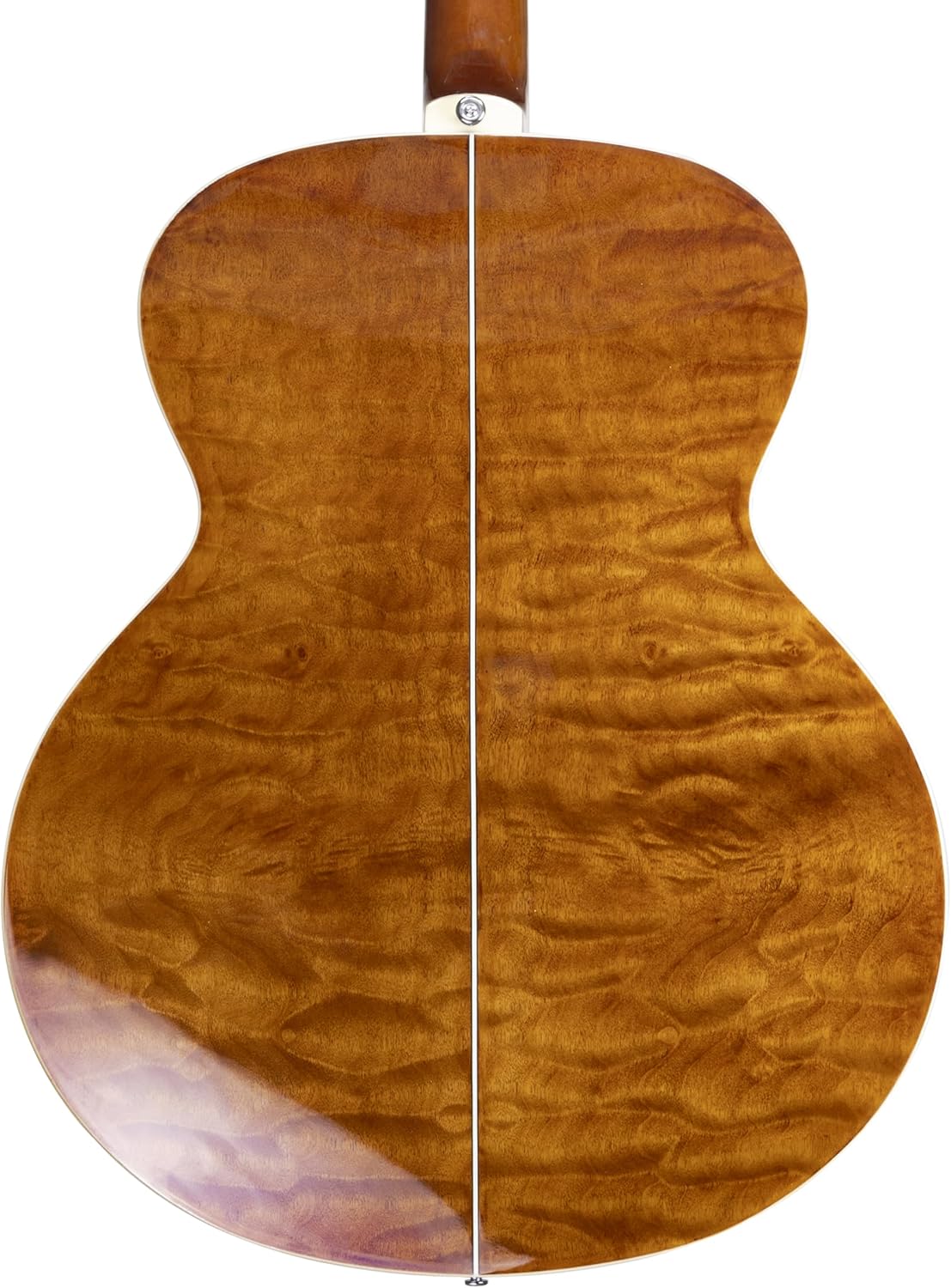 TARIO Antique Jumbo Body Acoustic Guitar Quilted Maple body Maple Neck Natural