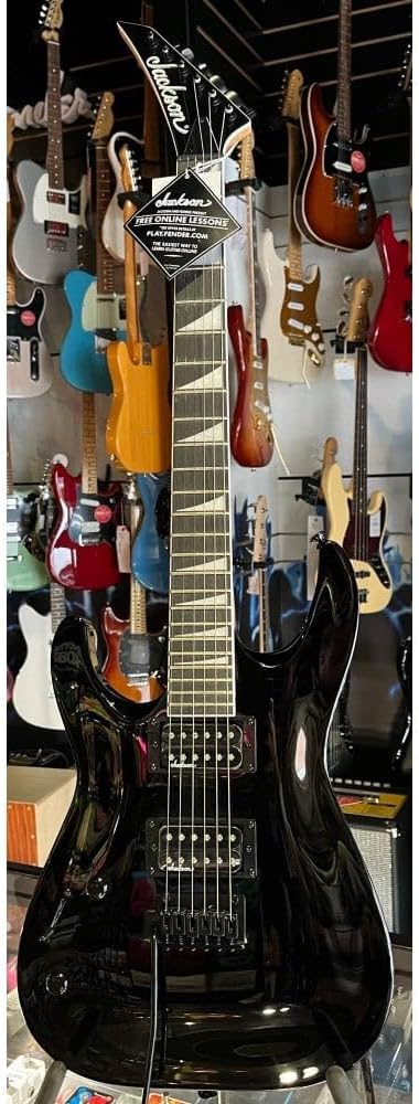 Jackson JS Series 6-String Dinky Arch Top JS22 DKA LH Electric Guitar with Amaranth Fingerboard and Maple Neck (Gloss Black)