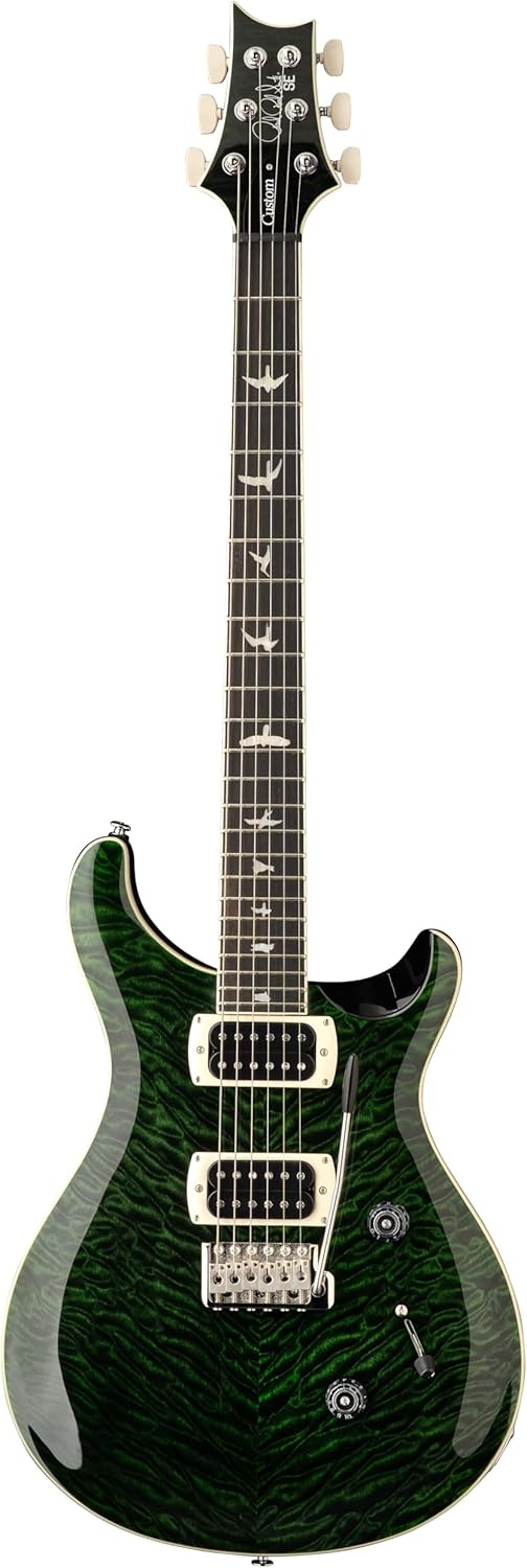 PRS SE Custom 24 Quilt, Teal Black with Gigbag