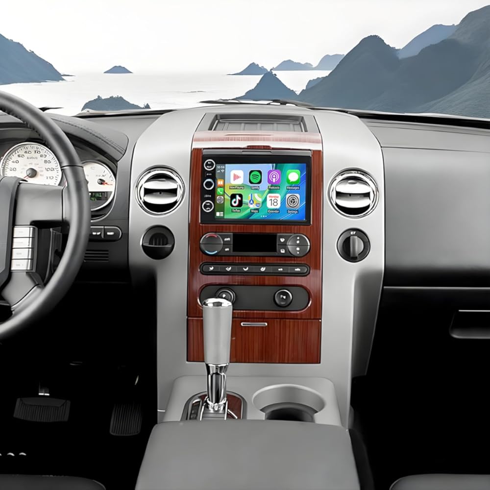 Android 14 Double Din Car Stereo Radio for Ford F-250 2006-2007,7