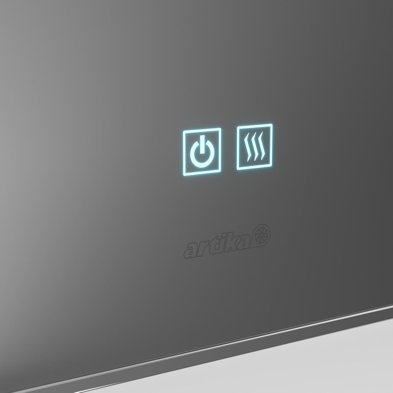 artika Onyx Wall Mount LED Mirror, 24x32 Inch, Bathroom, Rectangular with Rounded Corners, Steel Frame, Modern, Chrome, Selectable White, Dimmable with Defogger