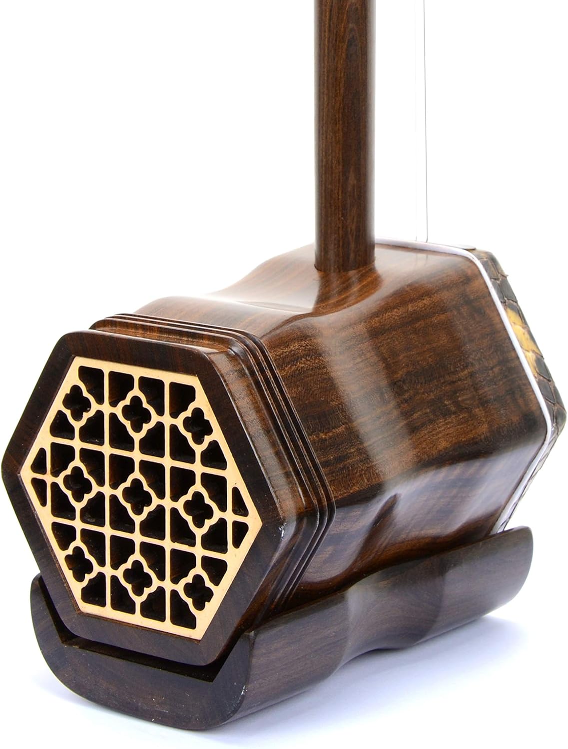 LANDTOM African Guibourtia Erhu Chinese 2-string Violin Fiddle Musical Instrument With Free Accessories (CGB)