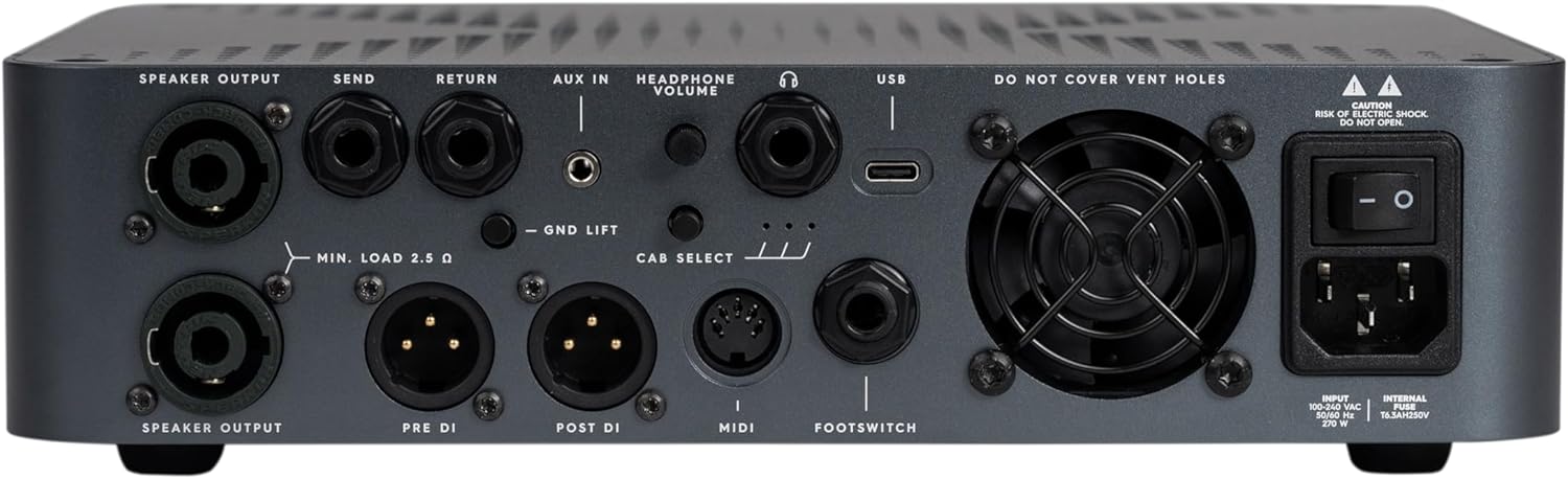 Darkglass Microtubes X 900, 900-watt Bass Amplifier Head w/ X Engine Distortion Circuit and 6-band Graphic EQ - Black